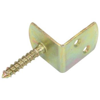 Flechtzaunhalter 48 Stk. L-Form Verzinktes Metall