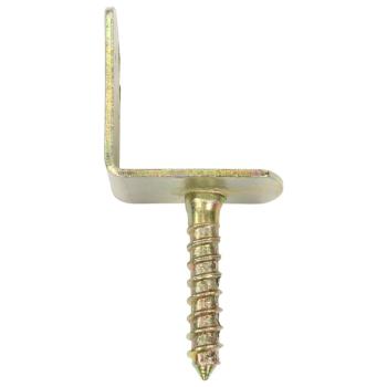 Flechtzaunhalter 48 Stk. L-Form Verzinktes Metall