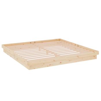 Massivholzbett ohne Matratze 200x200 cm