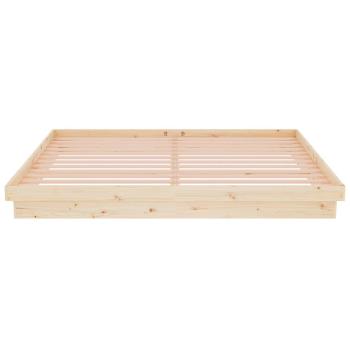 Massivholzbett ohne Matratze 200x200 cm
