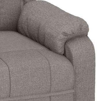 Massagesessel Elektrisch Taupe Stoff