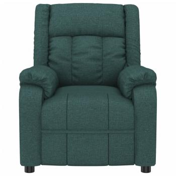 Massagesessel Dunkelgrün Stoff