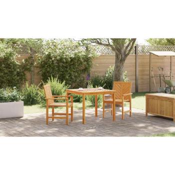 3-teiliges Garten Essset Massivholz Akazie
