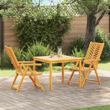 ARDEBO.de - 3-teiliges Garten Essset aus massivem Akazienholz