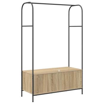 Kleiderständer mit Ablagen Sonoma Eiche 100x44x160 cm
