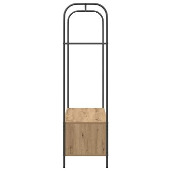 Kleiderständer mit Ablagen Artisan Eiche 100x44x160 cm