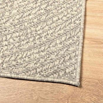 Teppich ZIZUR Creme 200x290 cm Jute-Optik Indoor und Outdoor