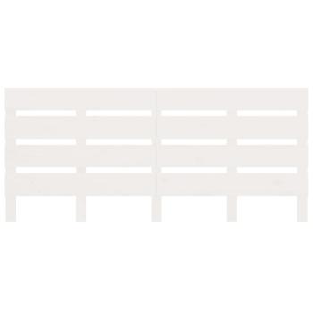 Massivholzbett ohne Matratze Weiß 135x190 cm Kiefernholz