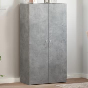 ARDEBO.de - Aktenschrank Betongrau 60x32x115 cm Holzwerkstoff