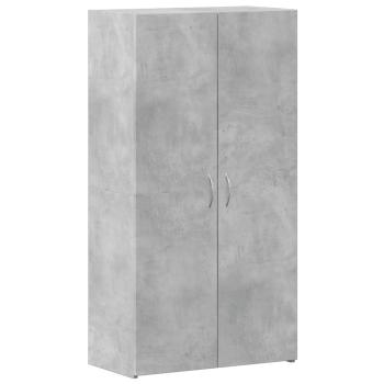 Aktenschrank Betongrau 60x32x115 cm Holzwerkstoff