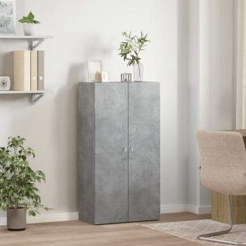 Aktenschrank Betongrau 60x32x115 cm Holzwerkstoff