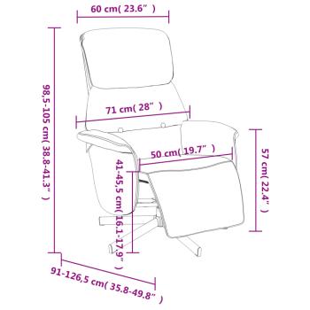 Relaxsessel mit Fußteil Dunkelgrün Stoff