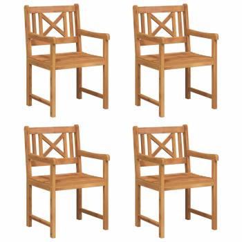 Gartenstühle 4 Stück 56x55.5x90 cm Massivholz Akazie