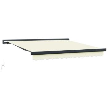 Manuelle einziehbare Markise Creme 300x250 cm