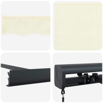 Manuelle einziehbare Markise Creme 300x250 cm