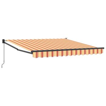 Einziehmarkise Manuell Gelb und Orange 300x250 cm