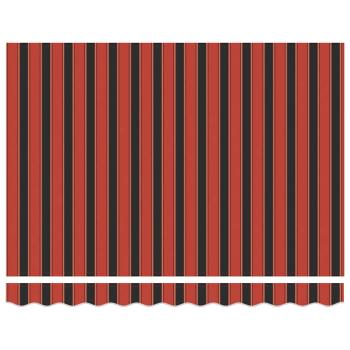 Manuelle einziehbare Markise Orange und Braun 350x250 cm
