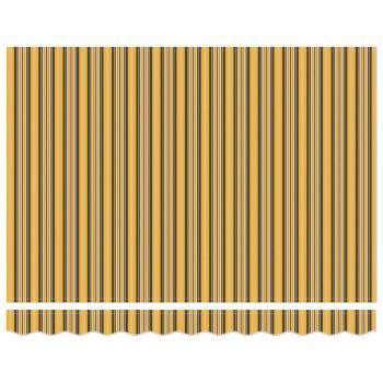 Manuelle Einziehbare Markise mit Multicolor Streifen 350x250 cm