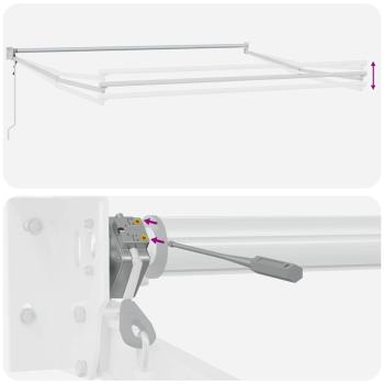 automatische einziehbare Markise Mehrfarbige Streifen 400x300 cm