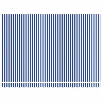 blaue und weiße manuelle einziehbare Markise 450x300 cm