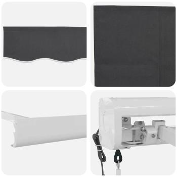 Automatische Einziehbare Markise Anthrazit 450x300 cm