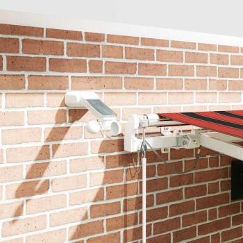 Automatische einziehbare Markise mit LED in Orange und Braun 450x300 cm