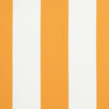Automatische einziehbare Markise - Orange und Weiß, 500x300 cm