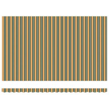Automatische einziehbare Markise in Grün und Gelb, 500x300 cm