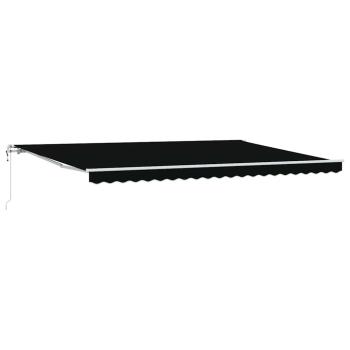 Automatische Einziehbare Markise Schwarz 500x350 cm