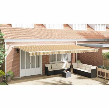 Automatische einziehbare Markise mit LED Multicolor Streifen 600x300 cm