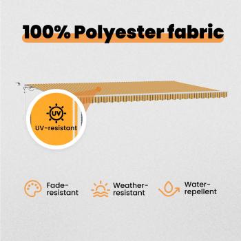 Automatische einziehbare Markise mit LED Multicolor Streifen 600x300 cm