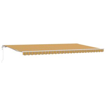 Automatische einziehbare Markise mit mehrfarbigem Streifen 600x350 cm