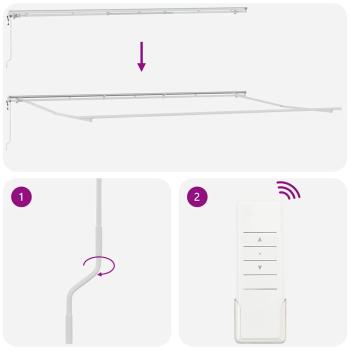 Automatische einziehbare Markise mit mehrfarbigem Streifen 600x350 cm