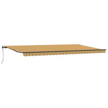 Automatische einziehbare Markise Mehrfarbige Streifen 600x350 cm