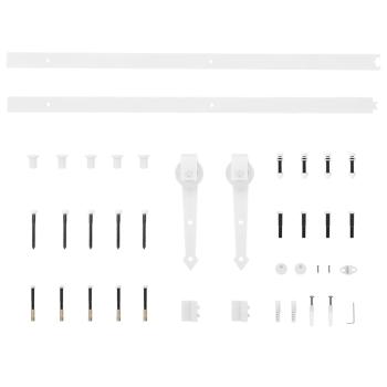 Schiebetür mit Hardware Set 61x198.5 cm aus massivem Kiefernholz