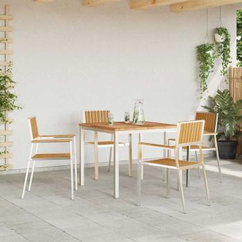 5-teilige Garten Essgruppe Massivholz Teak