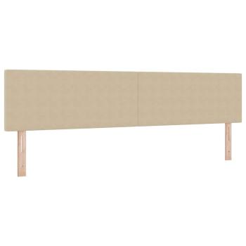 Boxspringbett mit Matratze & LED Licht Grün Grau 200x200 cm Cordstoff