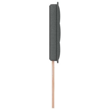 LED Kopfteil mit LED-Lichtleisten Dunkelgrau 80 cm Stoff