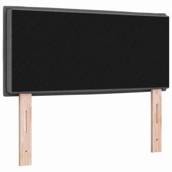 LED Kopfteil mit LED-Lichtleisten Dunkelgrau 80 cm Stoff