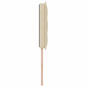 LED Kopfteil Linien-Design Creme 80 cm Stoff