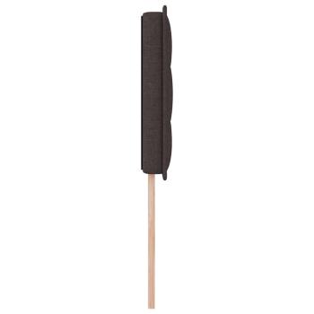 LED Kopfteil Linien-Design Dunkelbraun 90 cm Stoff