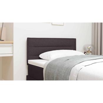 LED Kopfteil Linien-Design Dunkelbraun 90 cm Stoff