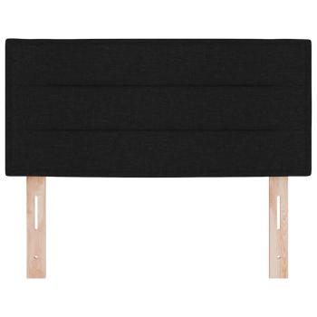LED Kopfteil Linien-Design Schwarz 100 cm Stoff
