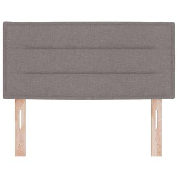 LED Kopfteil Linien-Design Taupe 100 cm Stoff