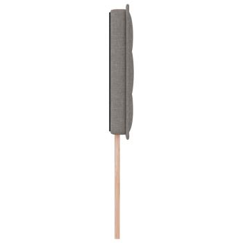 LED Kopfteil Linien-Design Taupe 100 cm Stoff