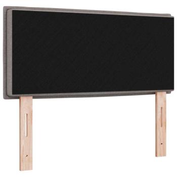 LED Kopfteil Linien-Design Taupe 100 cm Stoff