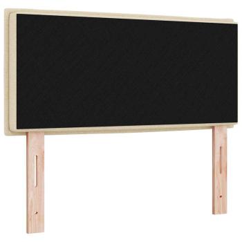 LED Kopfteil Linien-Design Creme 100 cm Stoff
