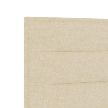 LED Kopfteil Linien-Design Creme 100 cm Stoff