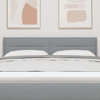 LED Kopfteil Linien-Design Hellgrau 72 cm Stoff