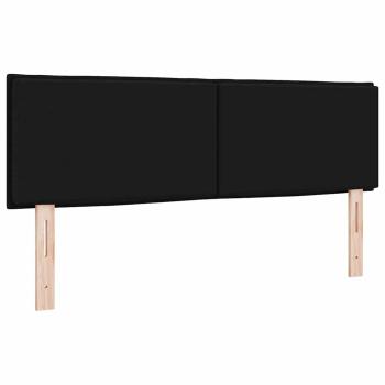 LED Kopfteil Linien-Design Schwarz 72 cm Stoff